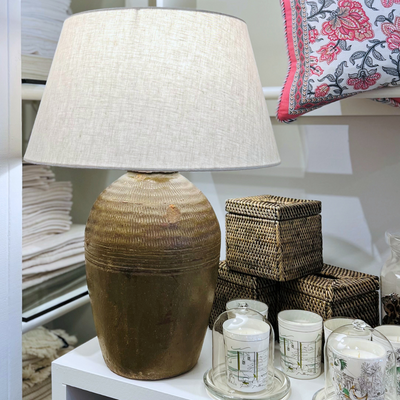 Lamp Base Green 37cm (available in-store only)