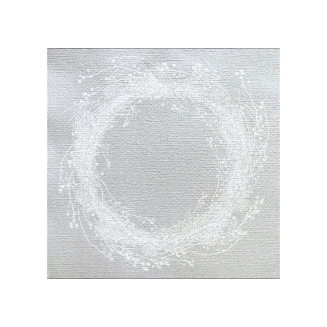 Cocktail Serviette - Couronne Argent