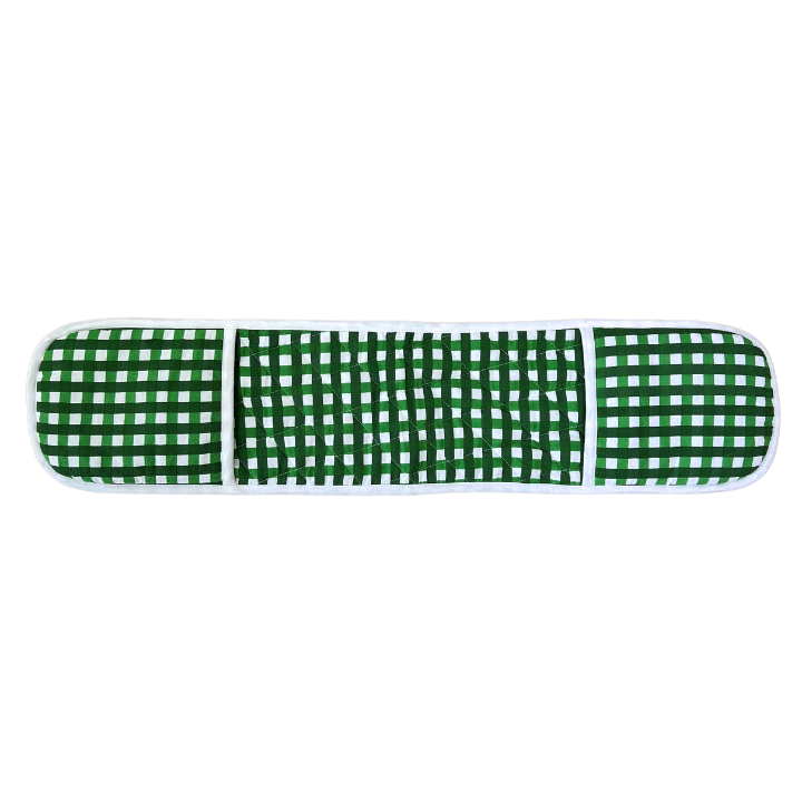 Green & Light Green Check Double Oven Glove