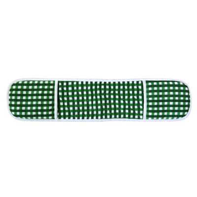 Green & Light Green Check Double Oven Glove
