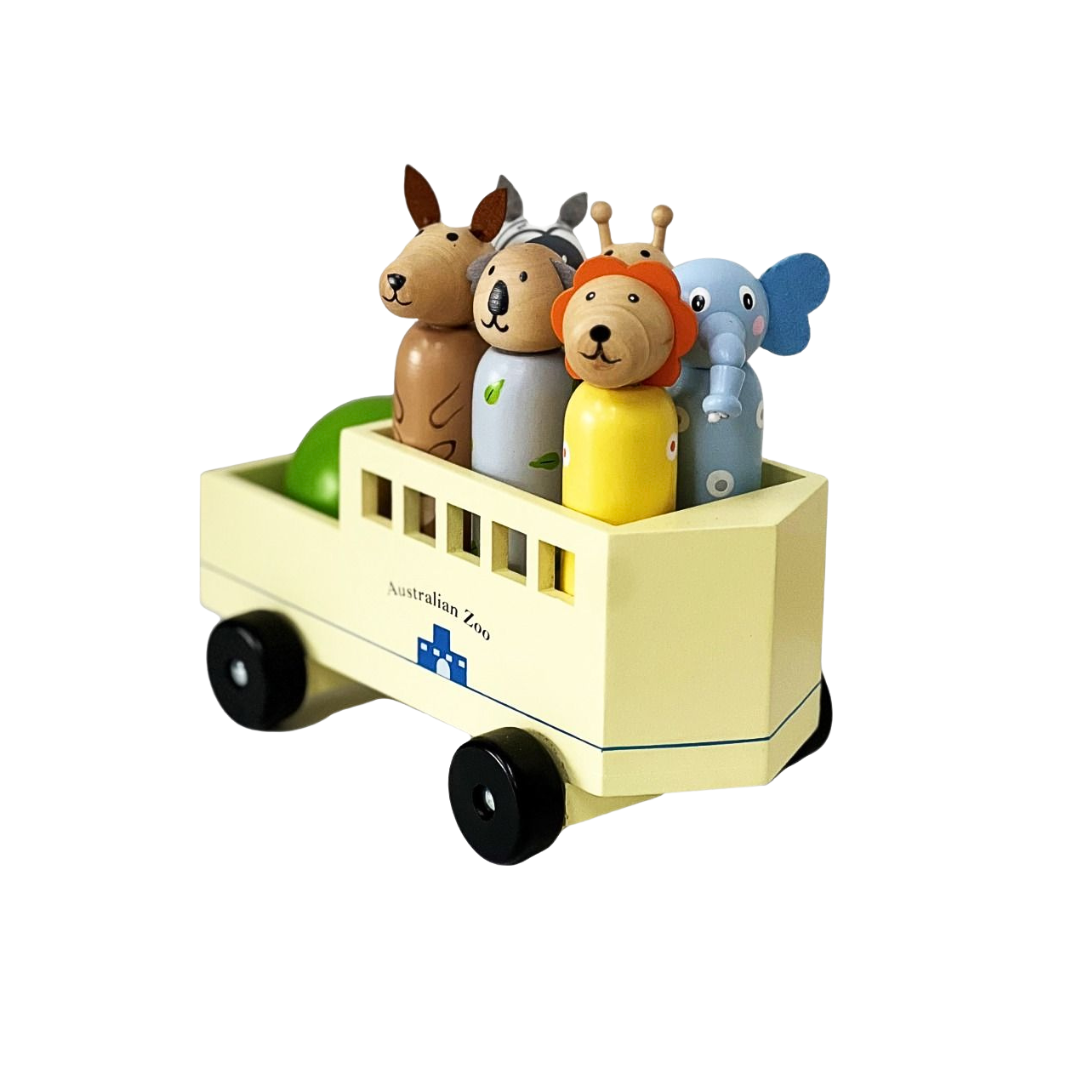 Wooden Animal Bowling