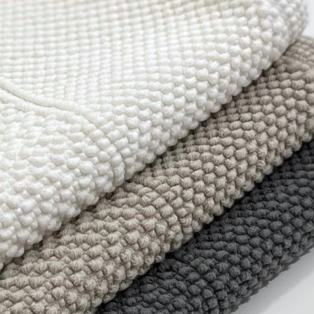 Bath Mat - Grey Simple Large