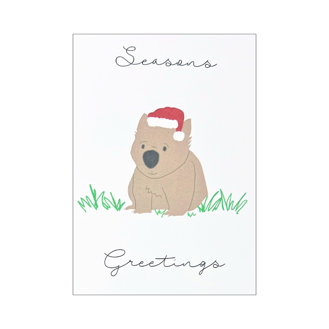 Christmas Card - Wombat