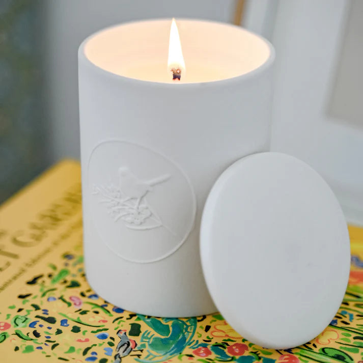 Ceramic Scented Candle - Peony & Violet