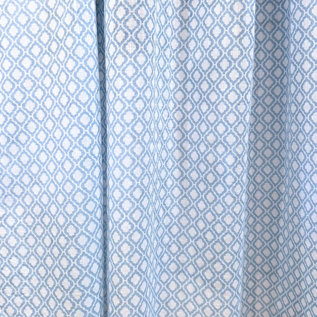 3/4 Sleeve Nightie - Jali Blue