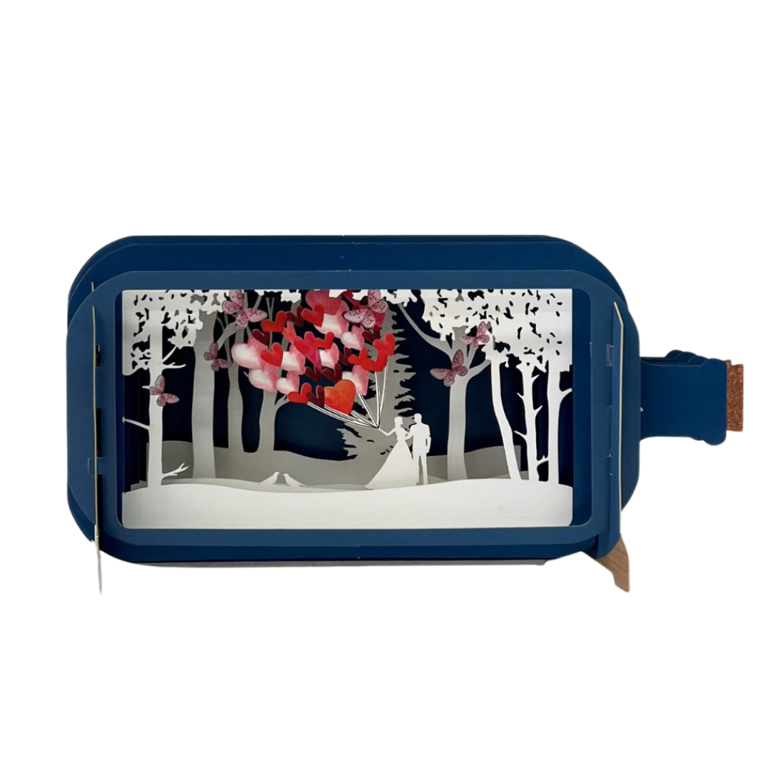 3D Pop-Up Card - Message in a bottle (Wedding)