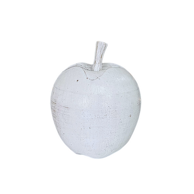 Wooden Fruit - White Wash Apple