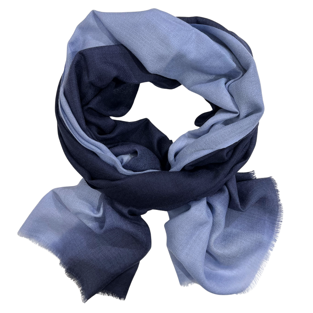 Scarf - Ombre Ink/Pale Blue