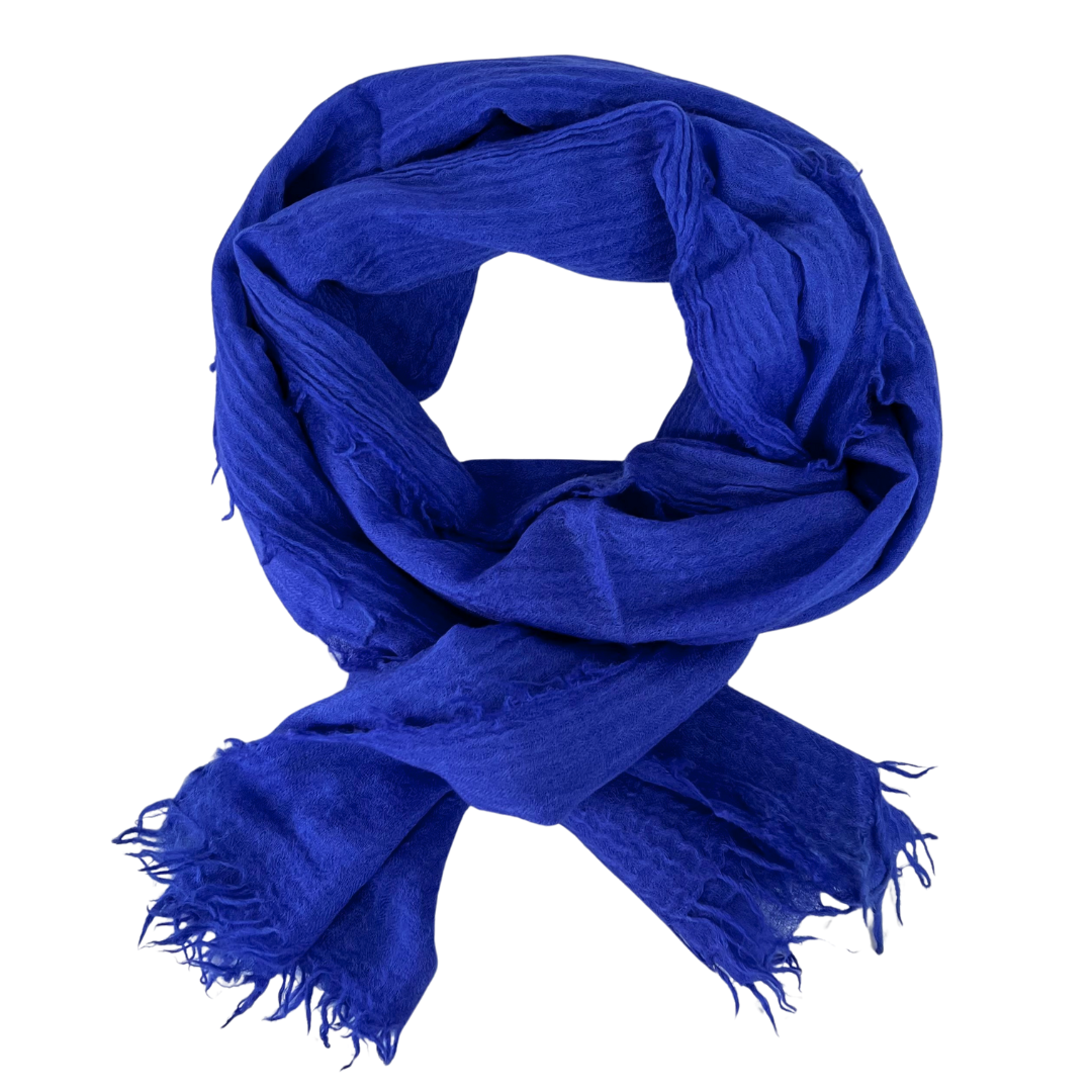 Scarf - Textured Electric Blue