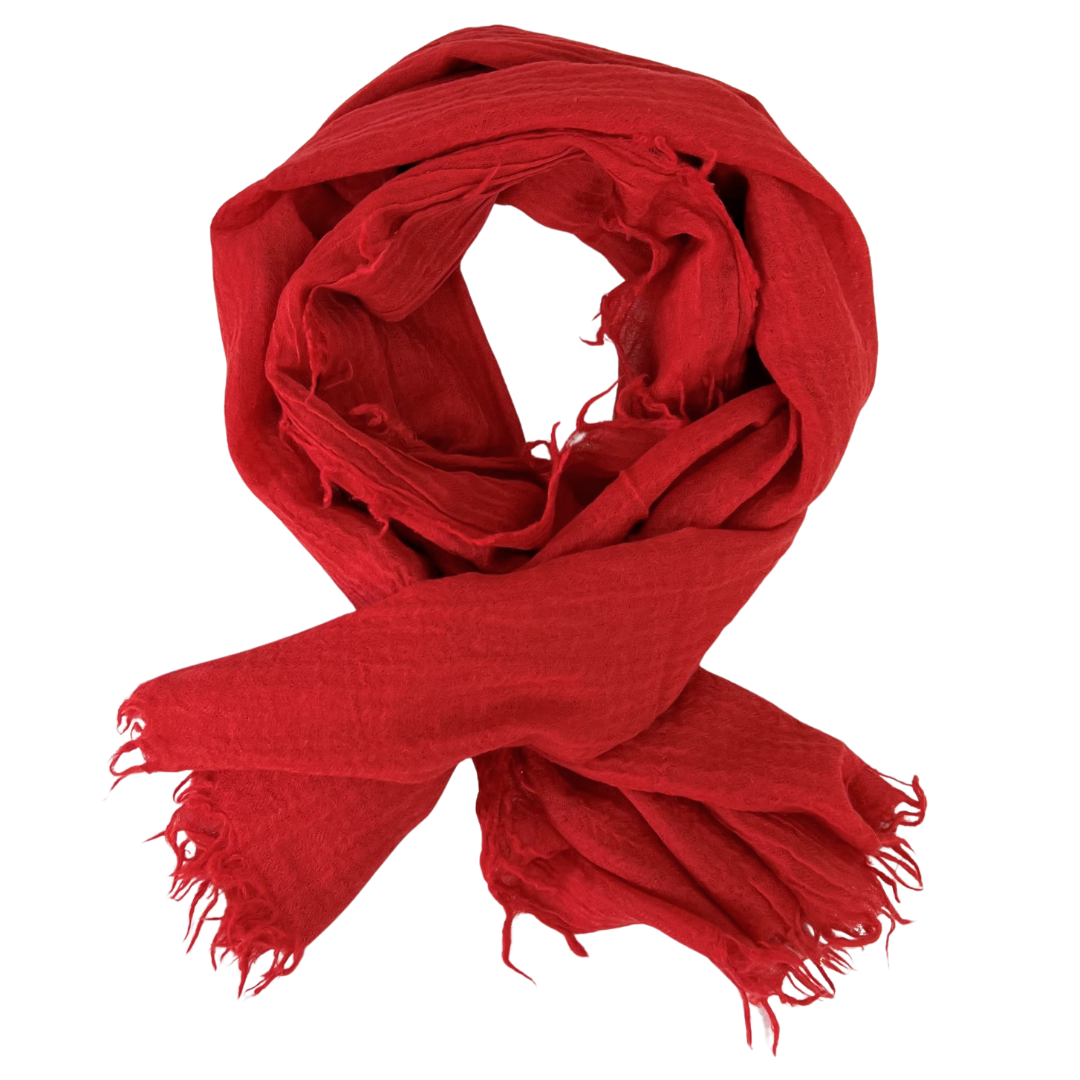 Scarf - Textured Red