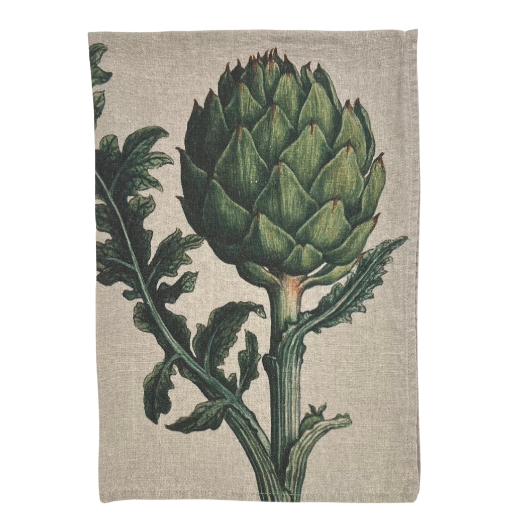 Linen Tea Towel - Artichoke