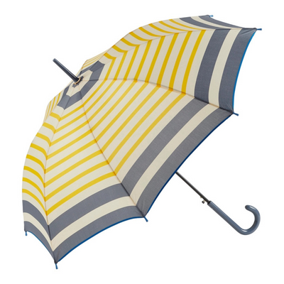 Classic Umbrella - Navy & Yellow Stripe