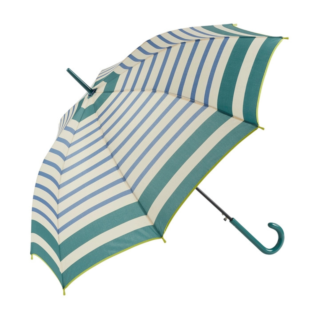 Classic Umbrella - Teal & Blue Stripe