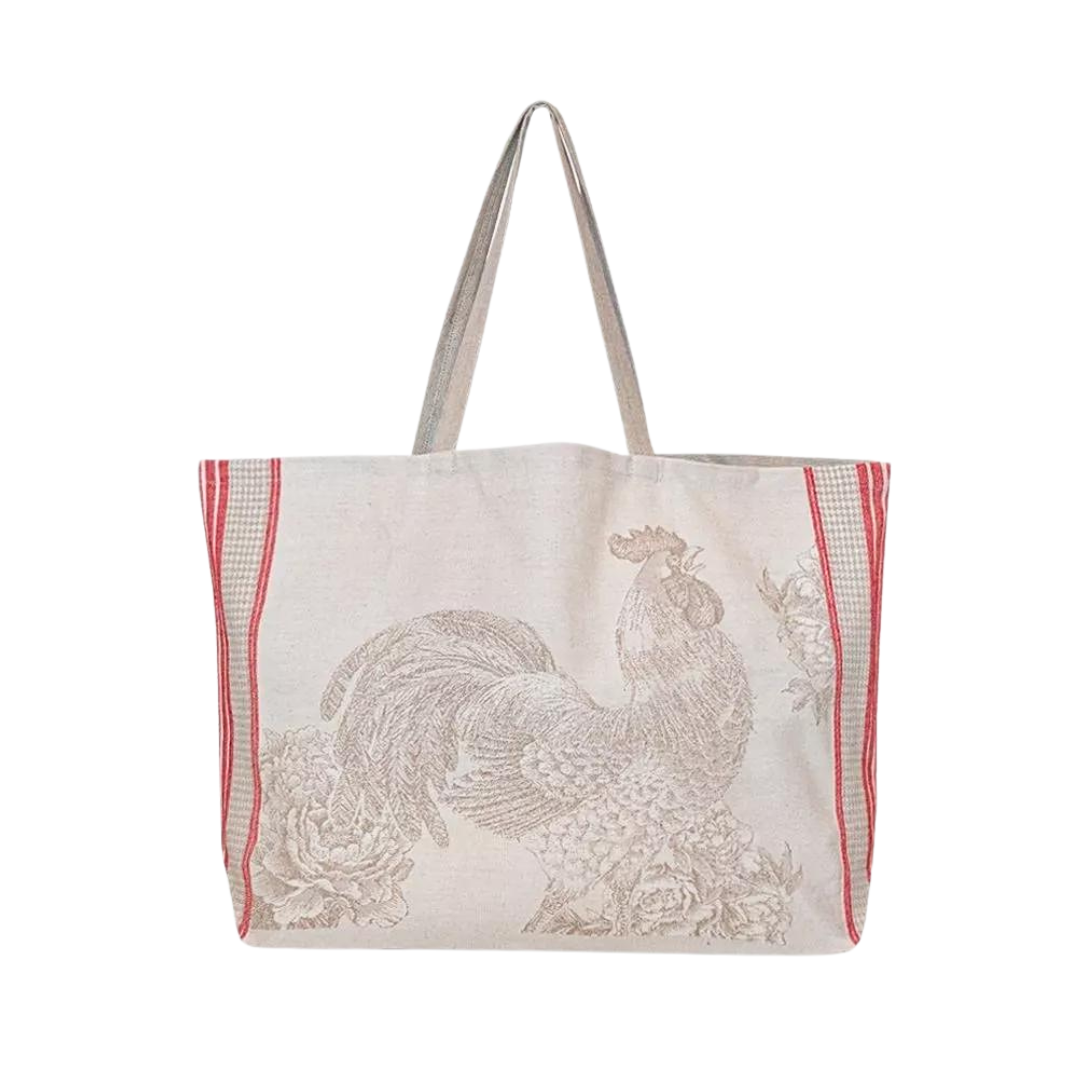 Cotton Jacquard Shopper - Chicken