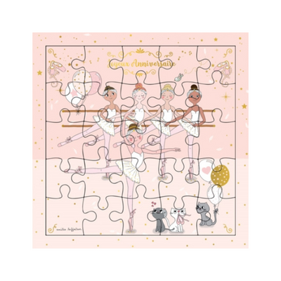Ballerina Puzzle Birthday card