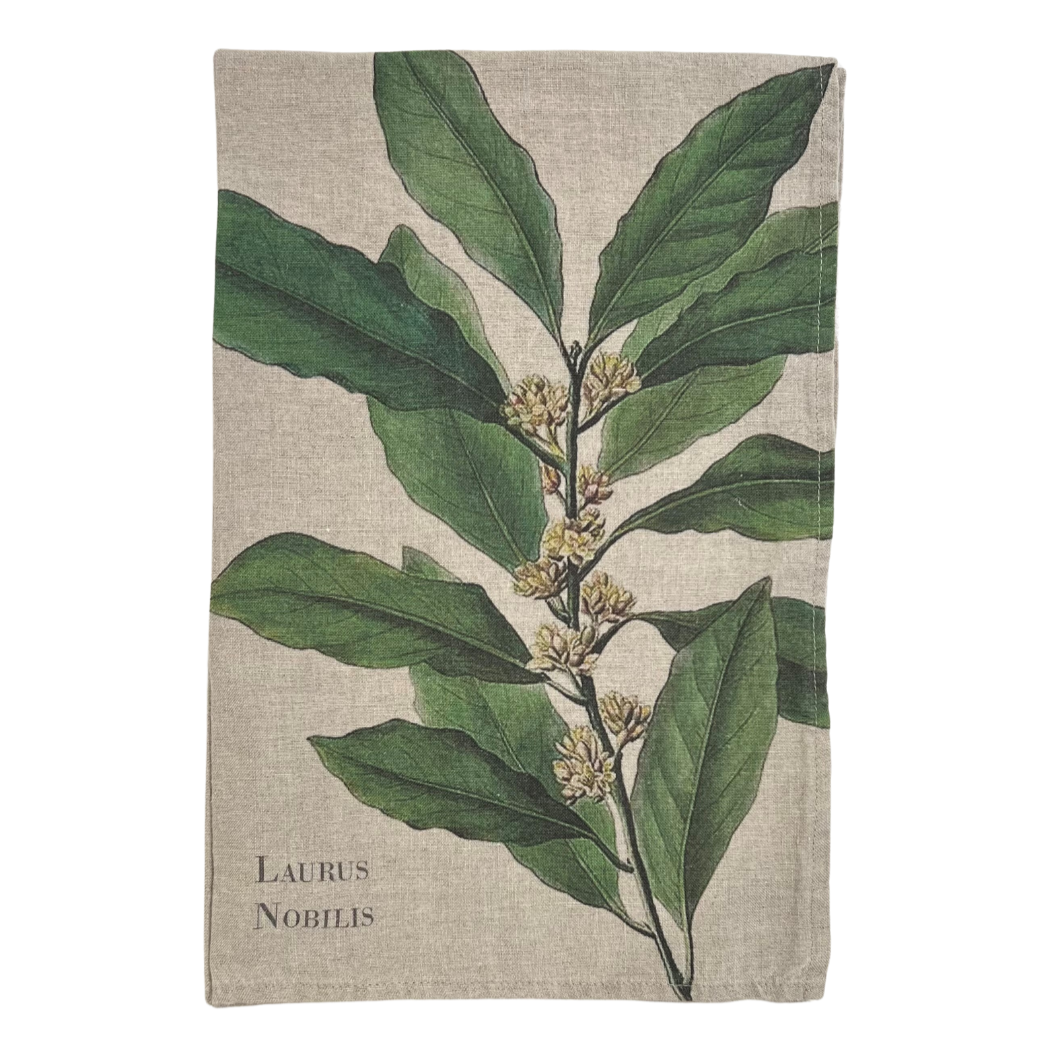 Linen Tea Towel - Bay Leaf