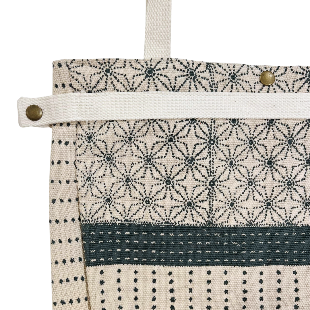 Printed Cotton Canvas Tote Bag - #1