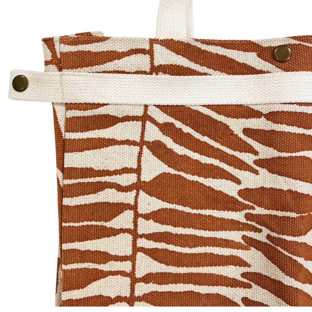 Printed Cotton Canvas Tote Bag - #7