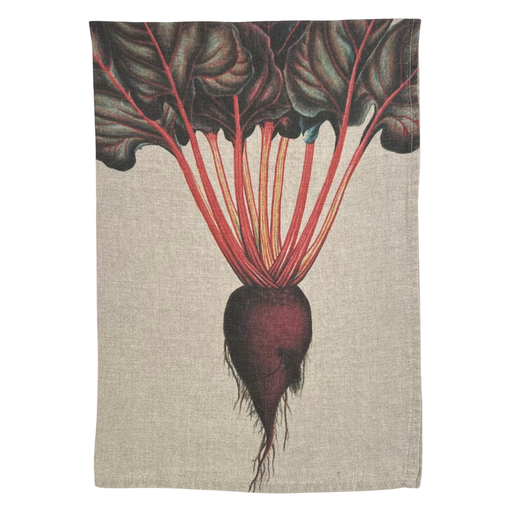 Linen Tea Towel - Beetroot