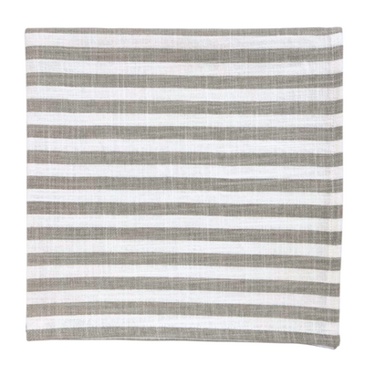 Cotton Stripe Napkin - Beige