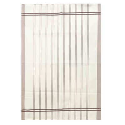 Tea Towel - Beige Stripe Woven