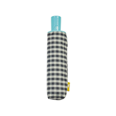 Automatic Compact Umbrella - Black Gingham