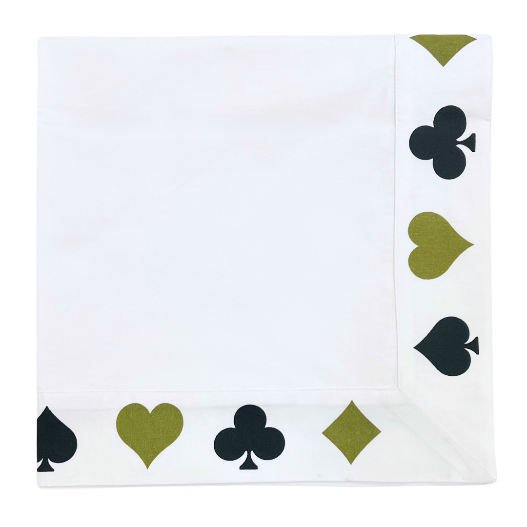 Bridge Tablecloth - Green & Black
