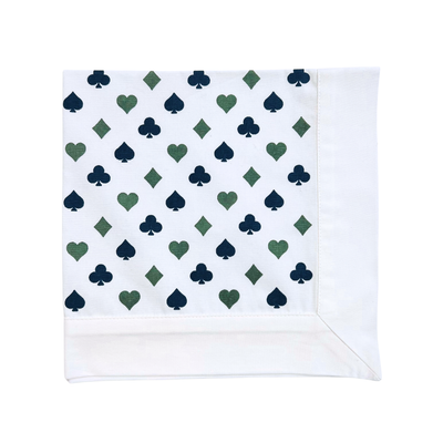 Bridge Tablecloth - Sage & Navy