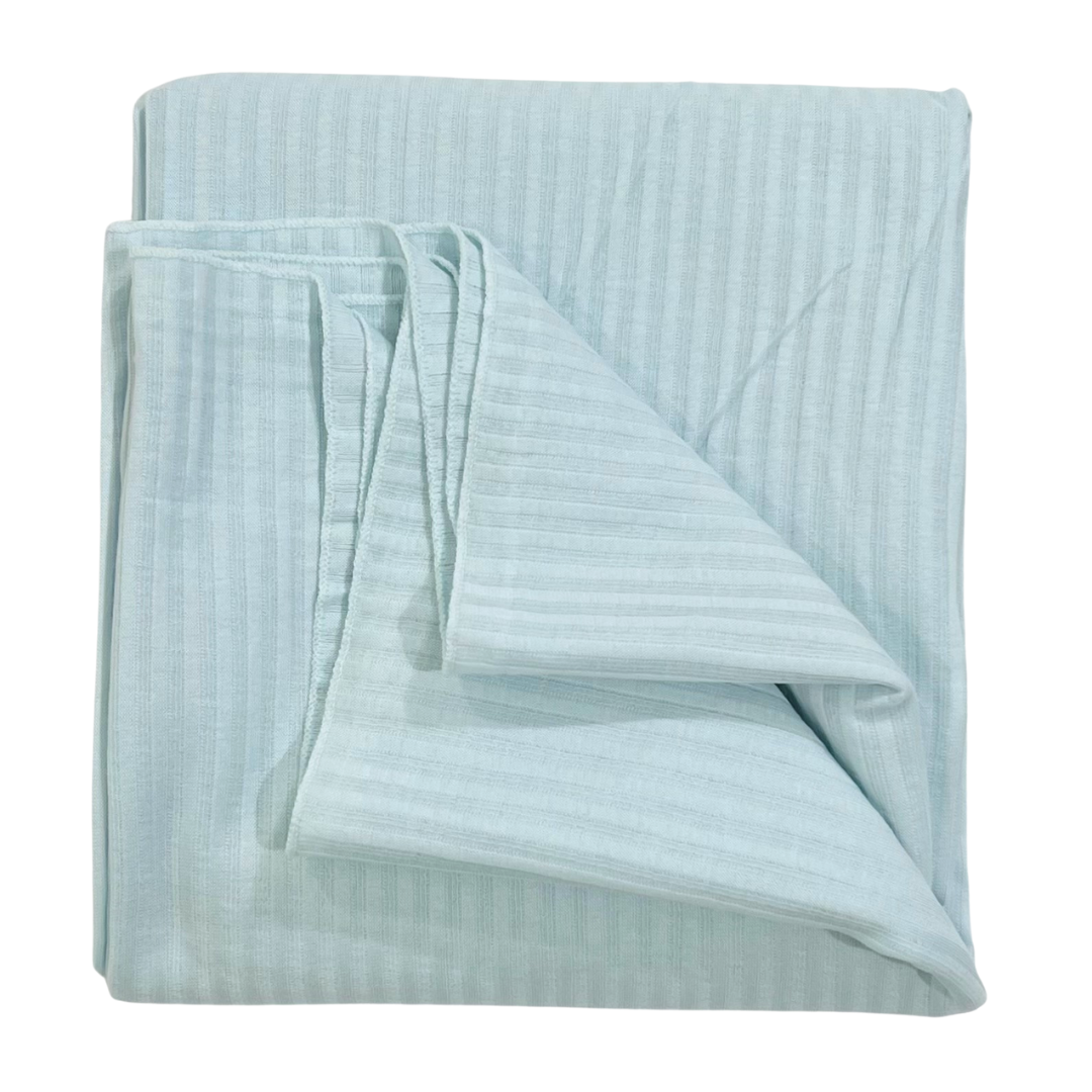 Self Stripe Cotton Swaddle - Blue