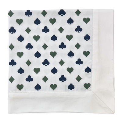 Bridge Napkin - Sage & Navy