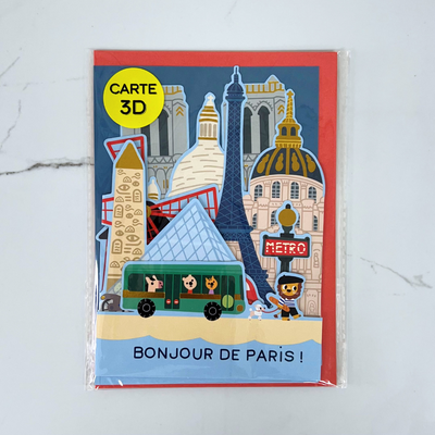 Bonjour Paris Fold-out Card