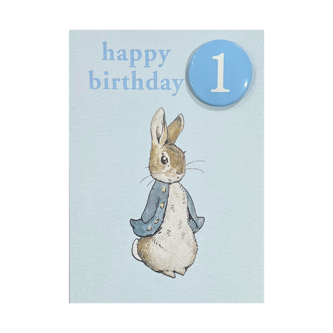 Card - Happy 1st Birthday (Peter Rabbit)
