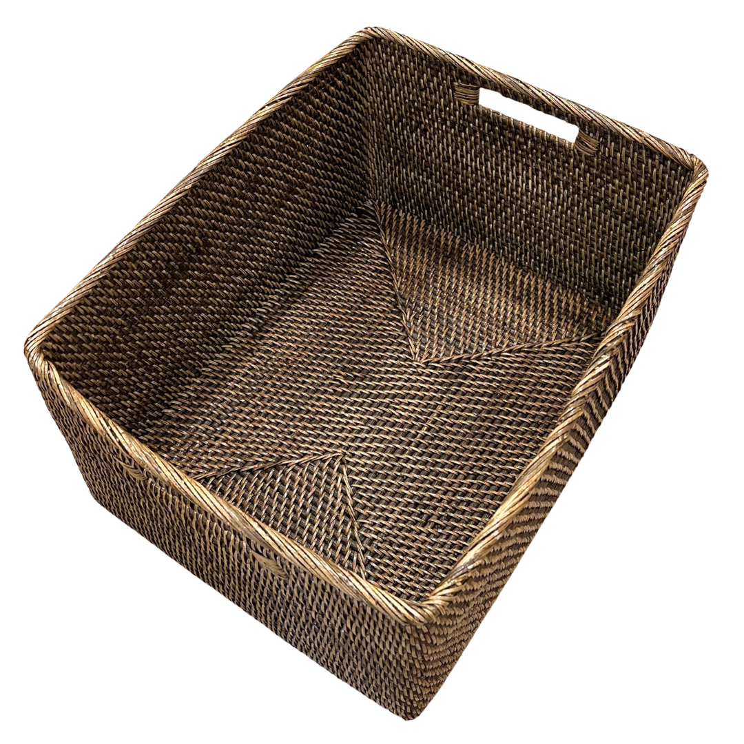 Brown - Large Rectangle Storage (available in-store only) – Home and ...