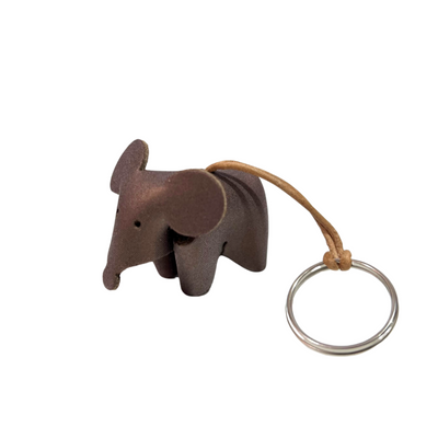 Leather Keyring - Bronze Mouse