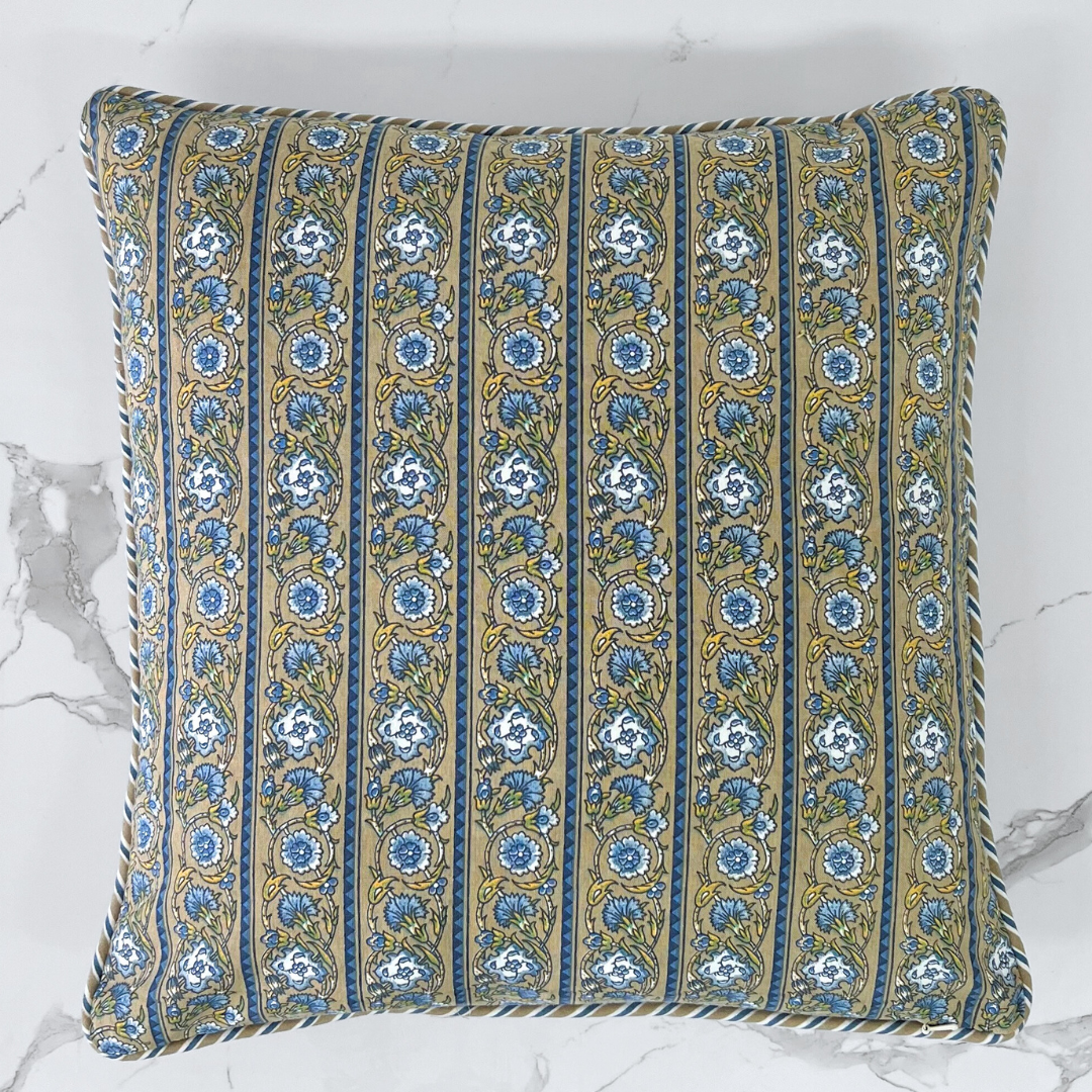 Block Print Cushion - #10