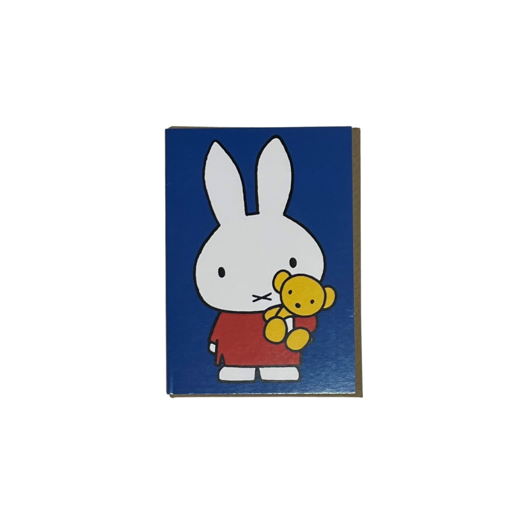 Mini card - Miffy with Teddy Bear