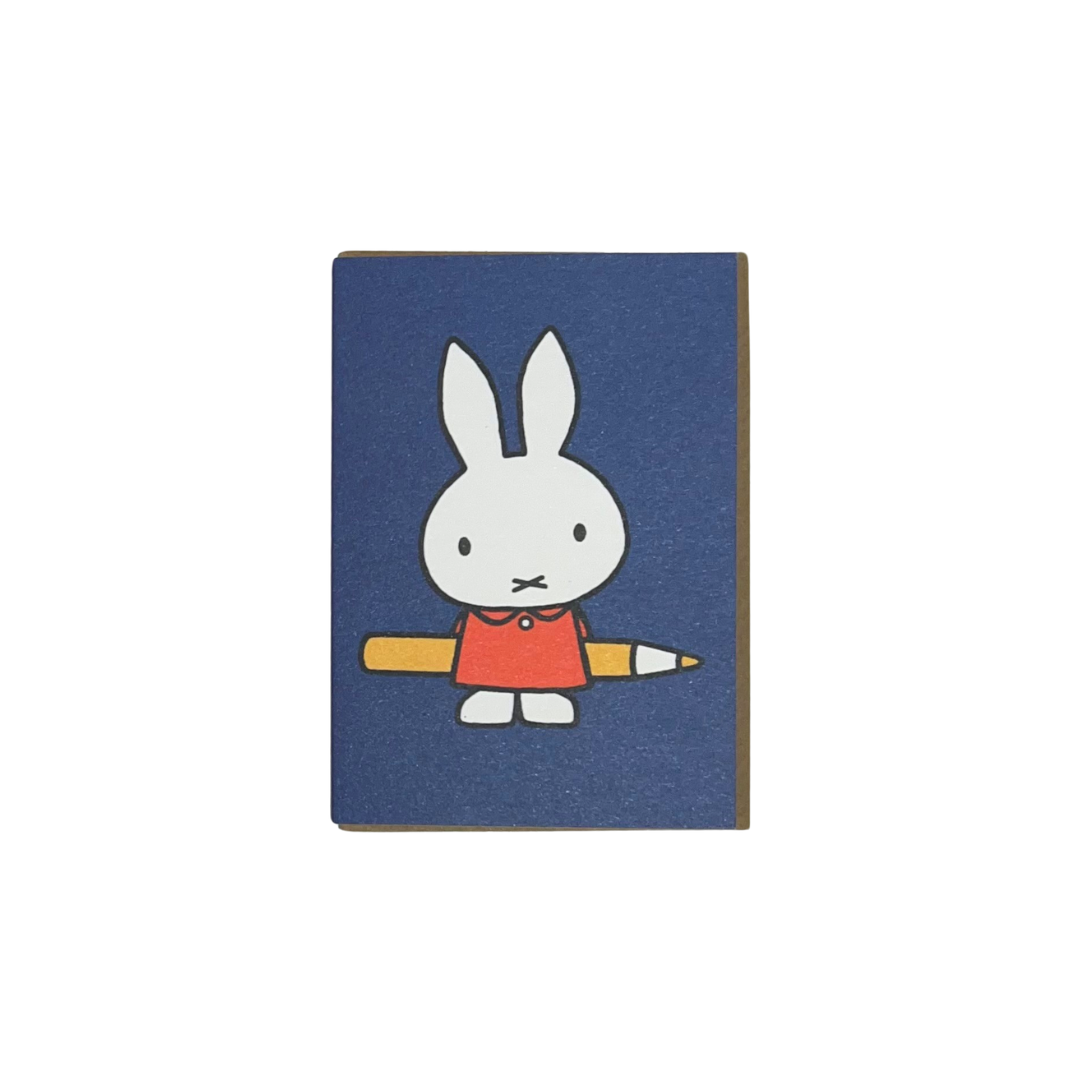 Mini card - Miffy with Pencil