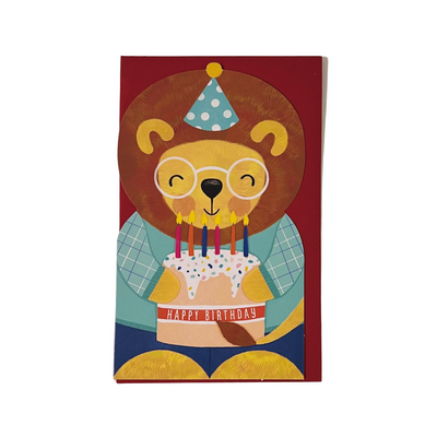 Card Birthday Lion