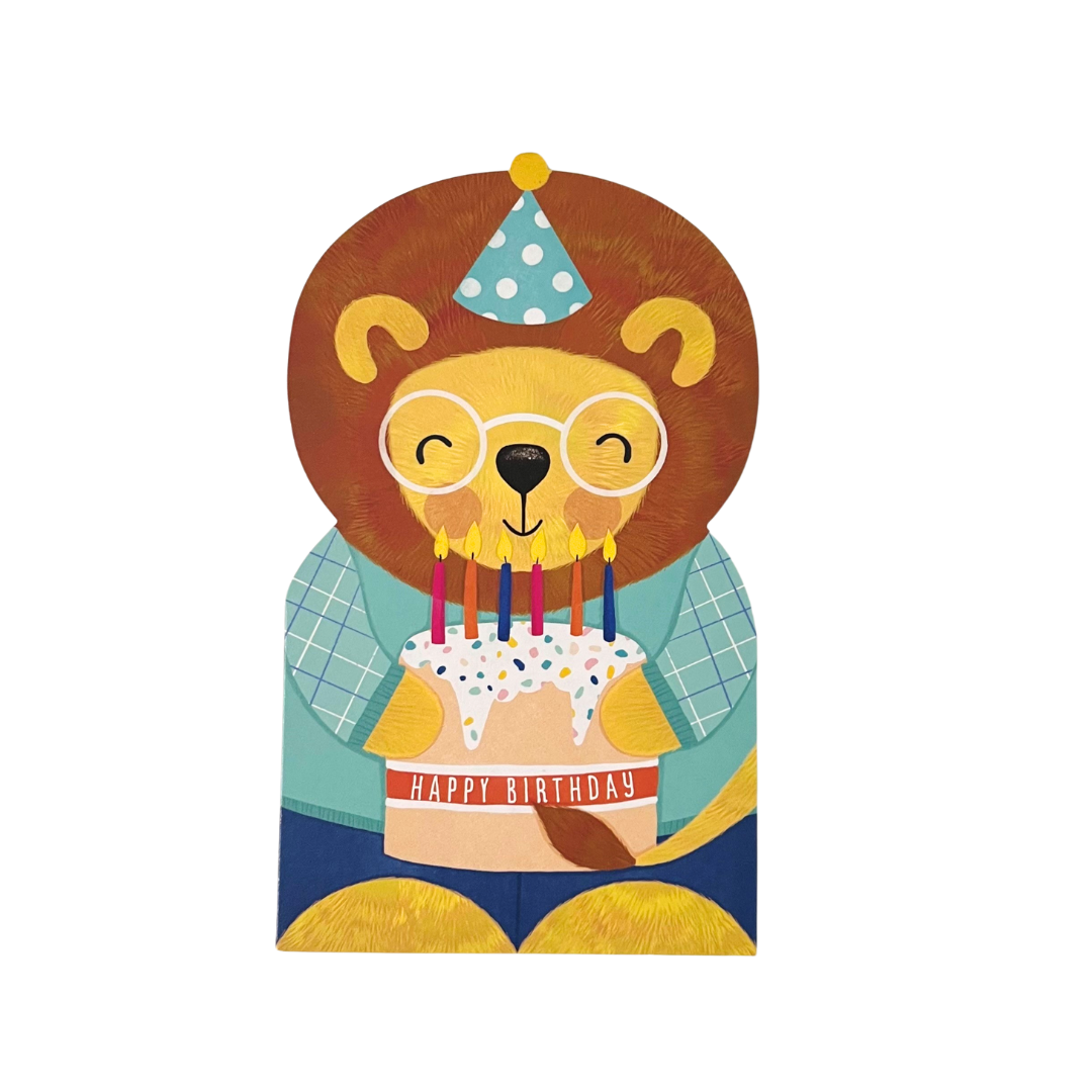 Card Birthday Lion