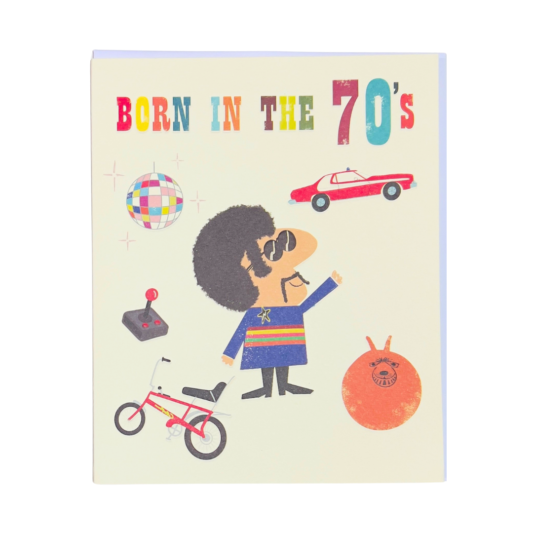 Card Born in the 70's