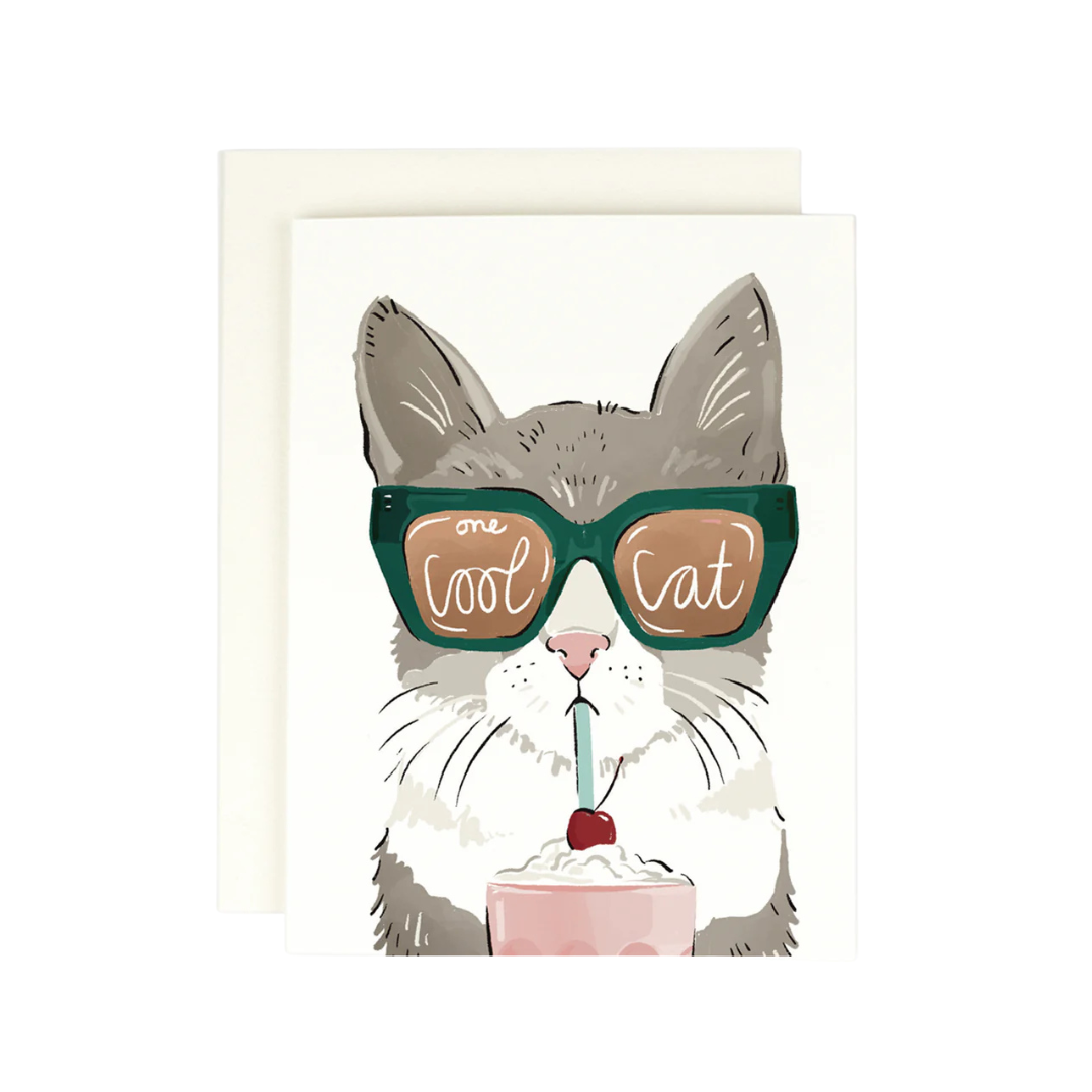 Card Cool Cat