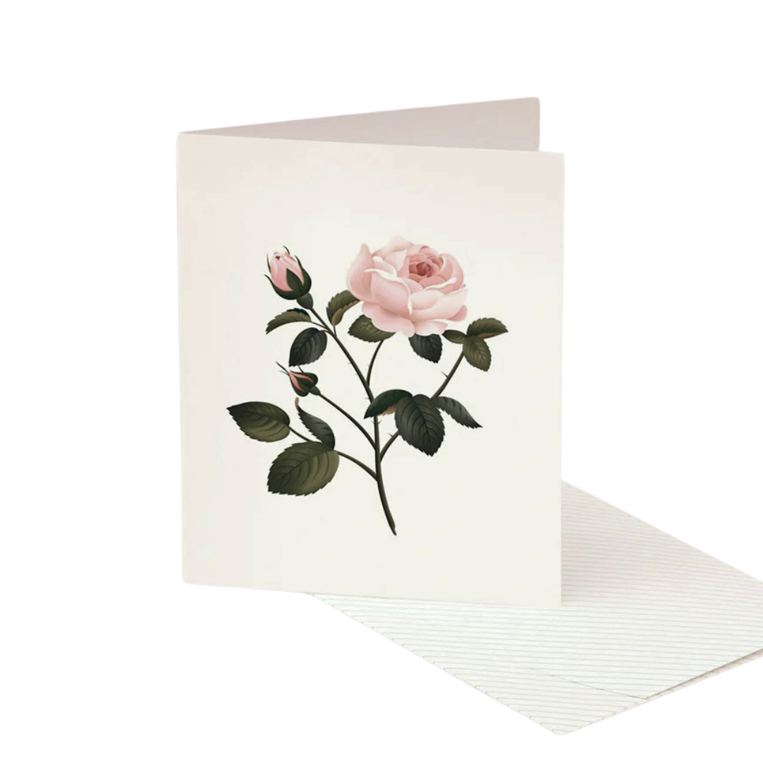 Card Botanical Scented Rose