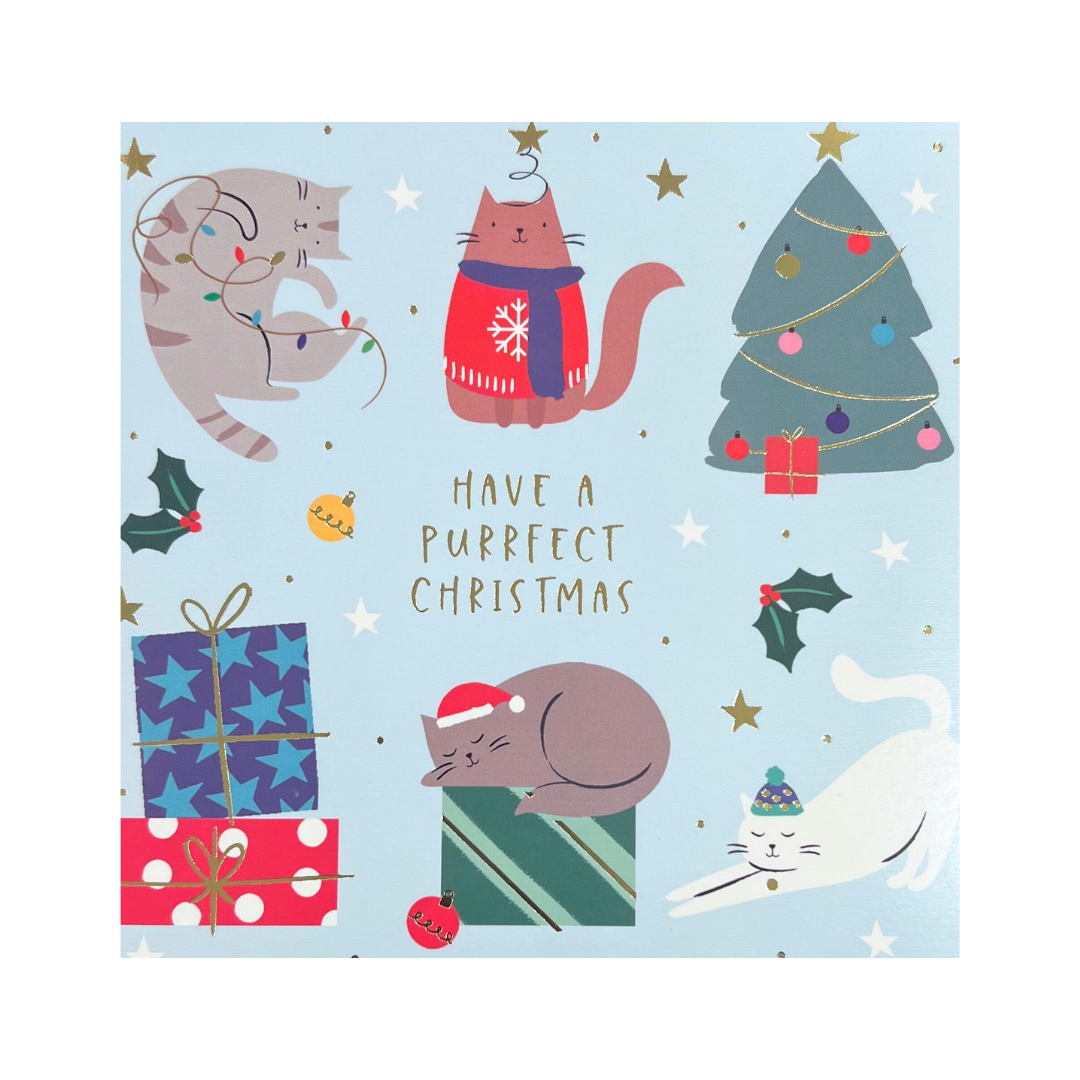 Christmas Card - Purrfect Christmas