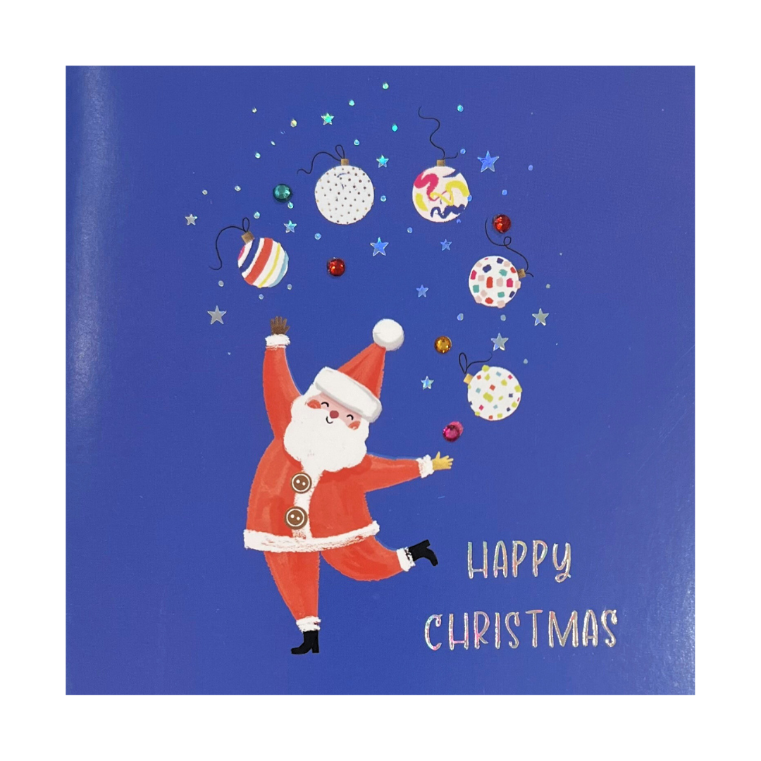 Christmas Card - Juggling Santa