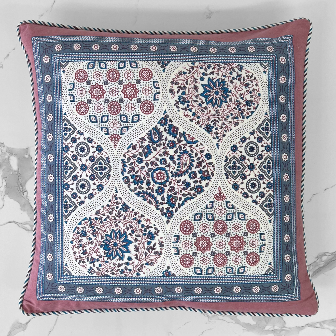 Block Print Cushion - #3