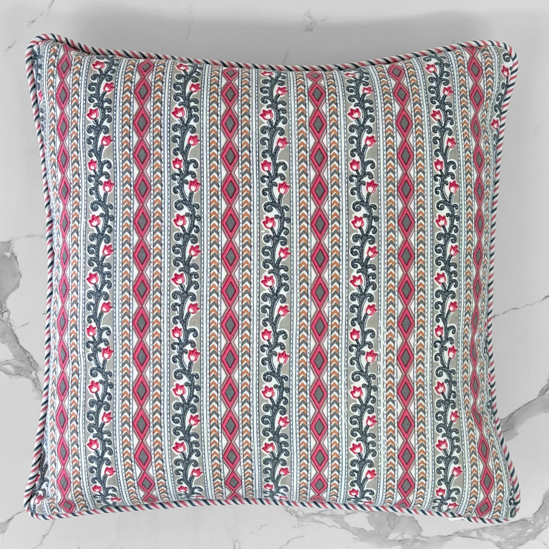 Block Print Cushion - #6