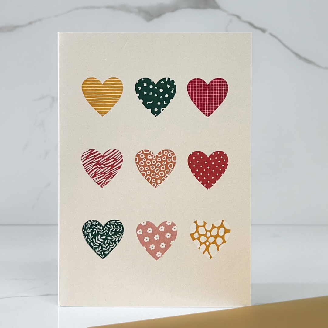 Card Love Hearts