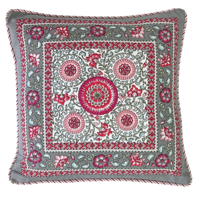 Block Print Cushion - #4