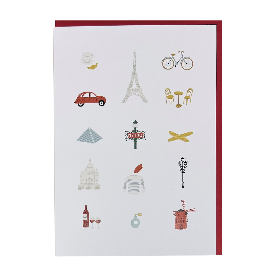 Card - Paris Icons