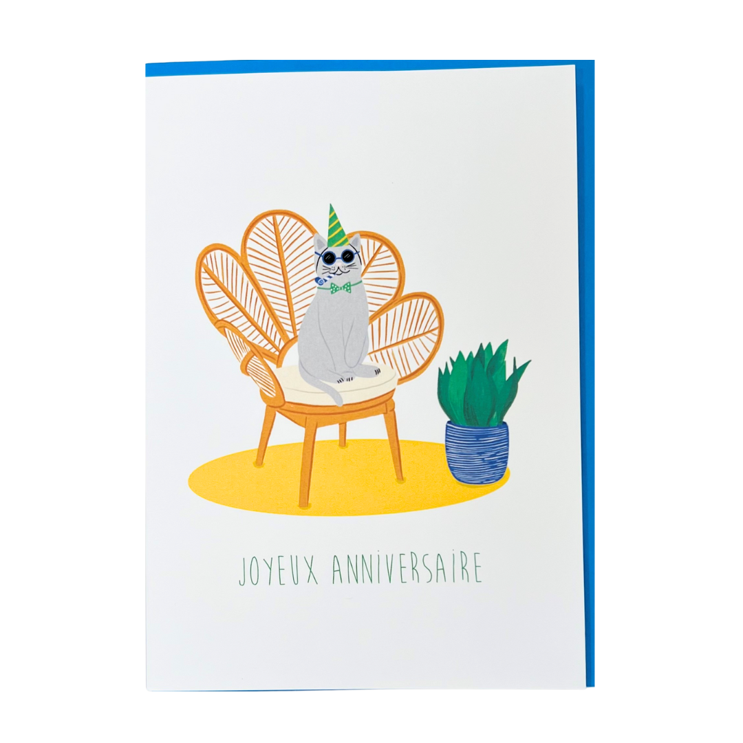 Card - Joyeux Anniversaire Cat